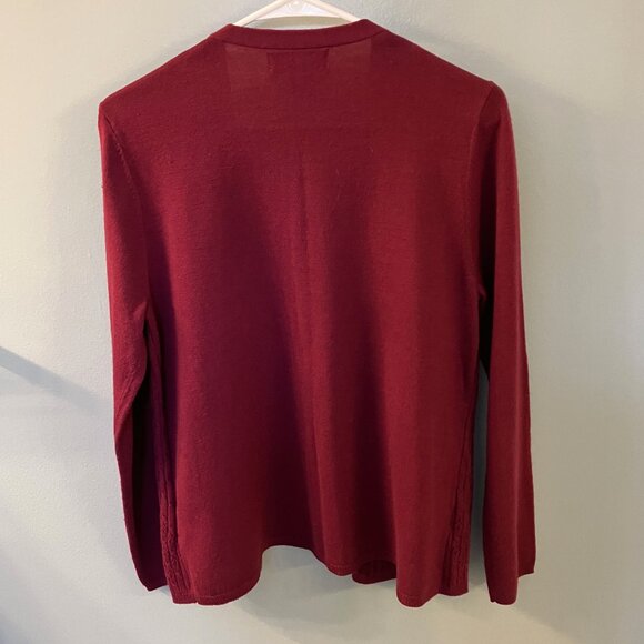 Sag Harbor Women's NWOT Burgundy Mock Layer Sweater Medium - Picture 7 of 7